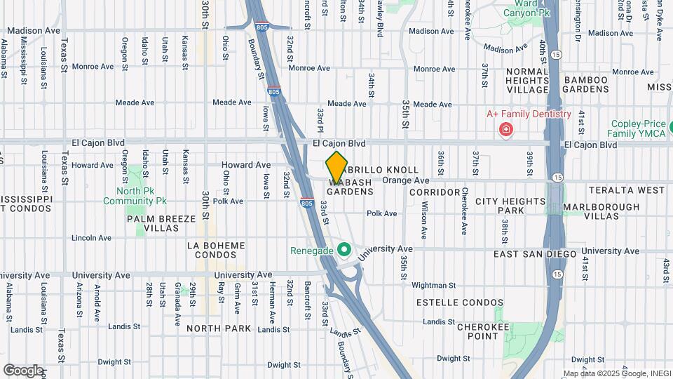 4164 Wabash Ave Map and Location Details