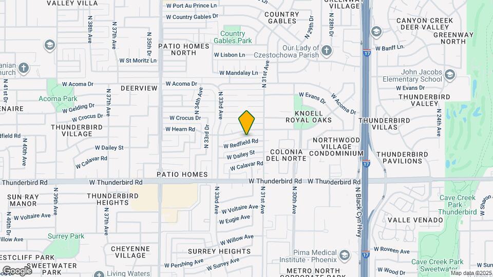 3134 W Redfield Rd Map and Location Details