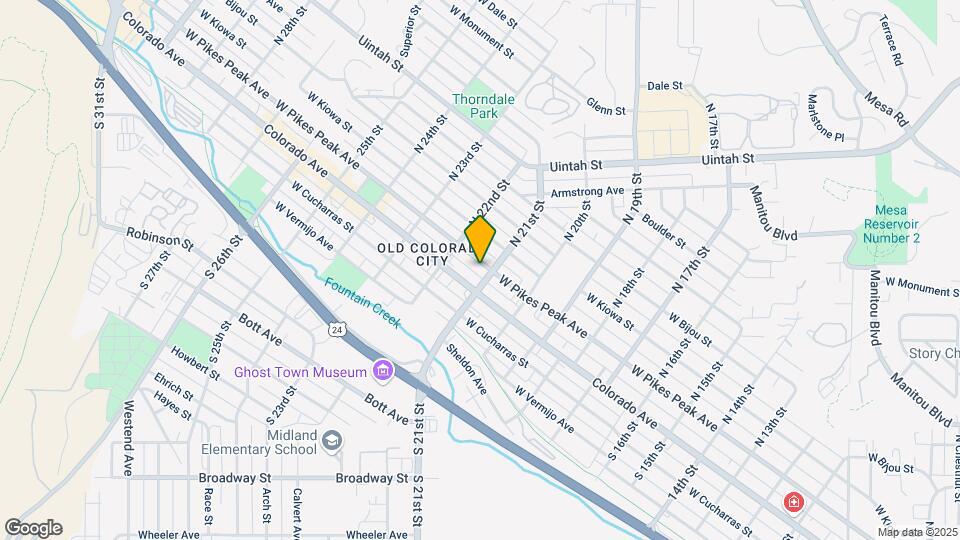 2107 W Pikes Peak Ave Map and Location Details