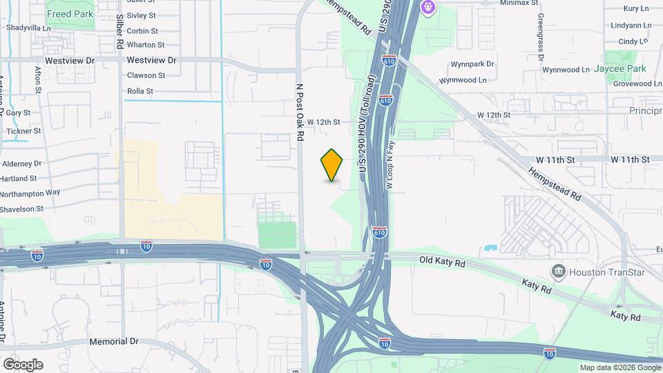 1270 N Post Oak Rd Map and Location Details