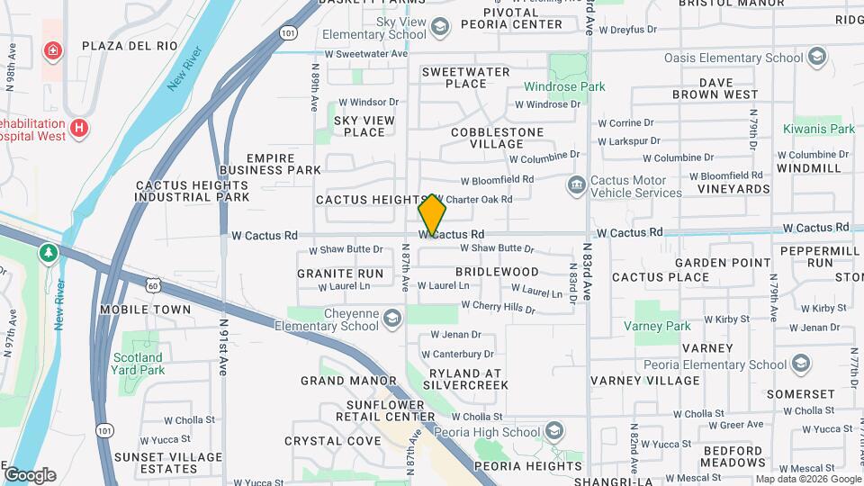 8630 W Shaw Butte Dr Map and Location Details