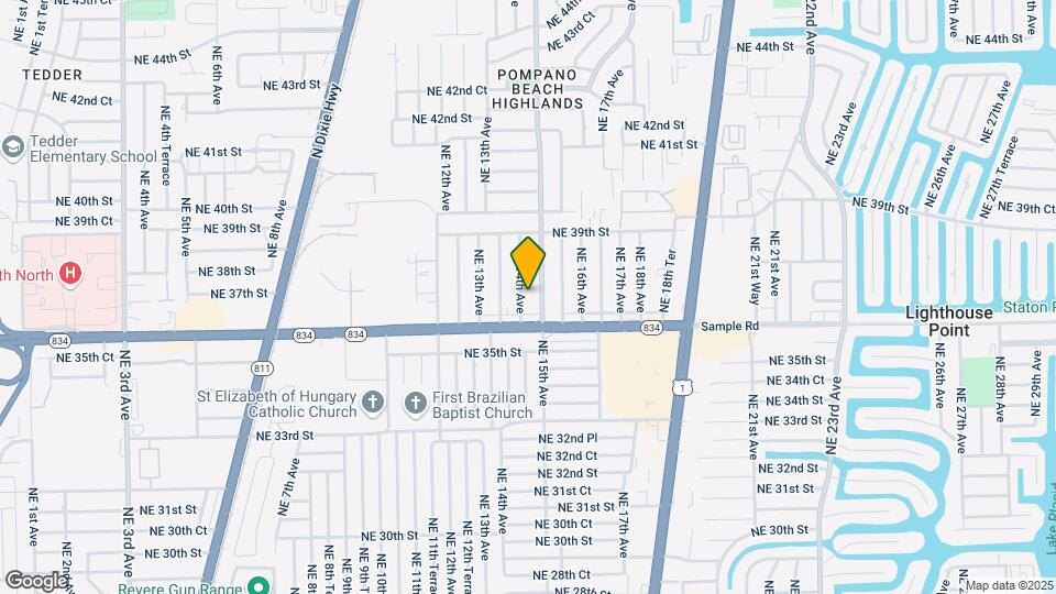 3680 NE 14th Ave Map and Location Details