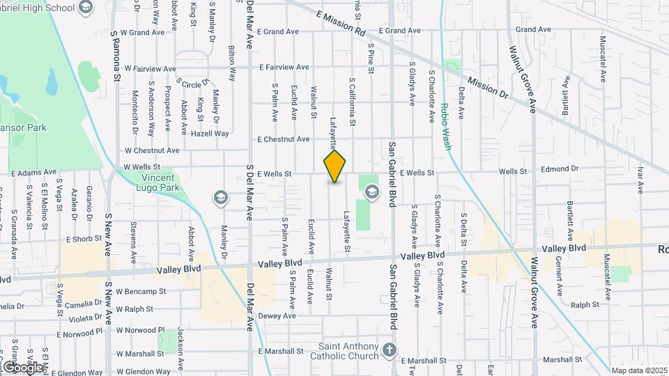 1316 Walnut St Map and Location Details