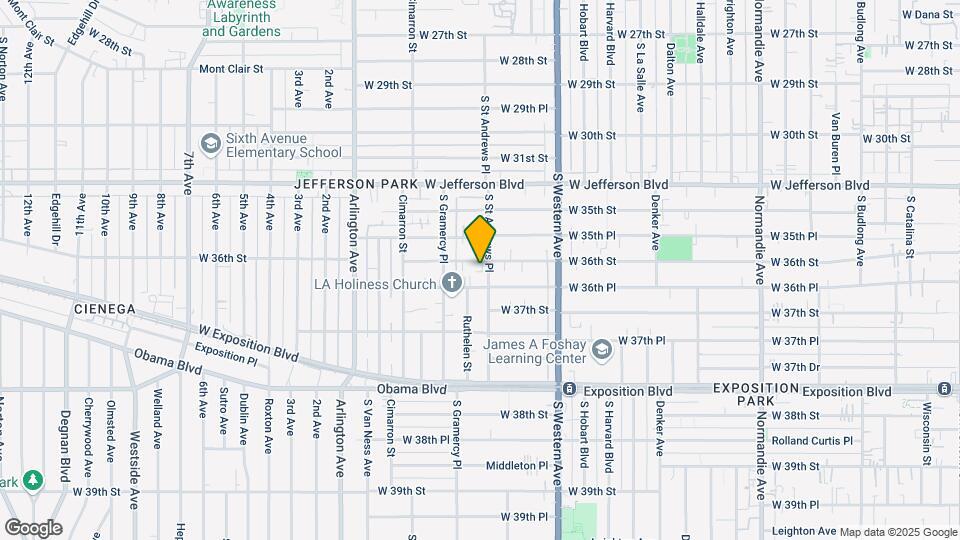 1811 W 36th St Map and Location Details