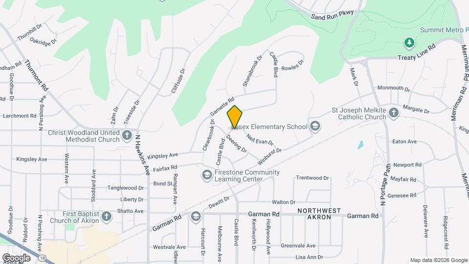 607 Castle Blvd Map and Location Details