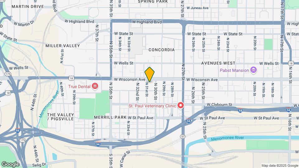 3035 W Wisconsin Ave Mapa y Detalles de la Ubicación
