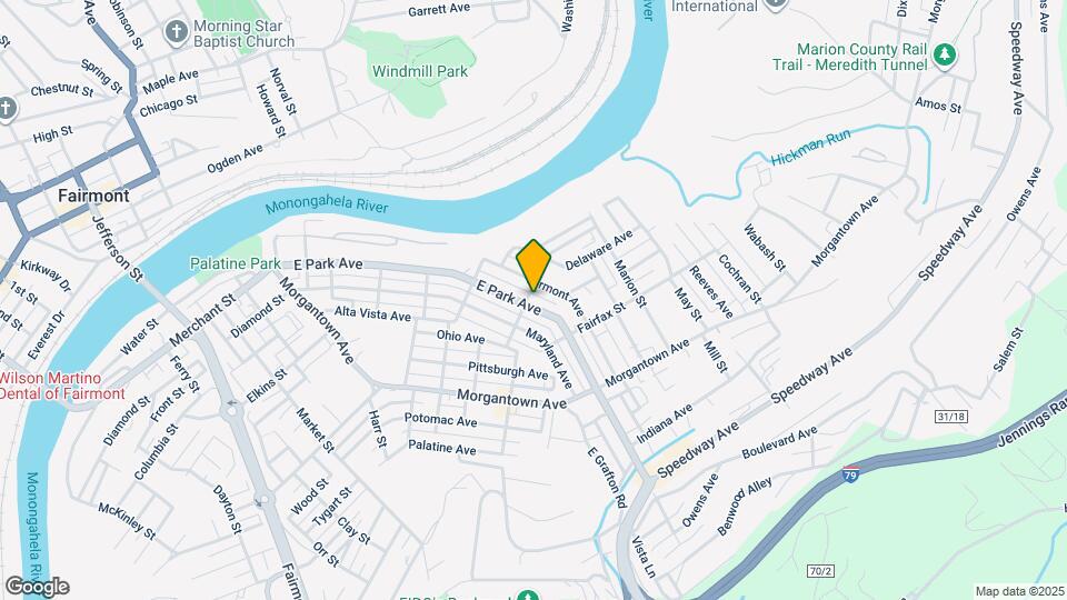 702 E Park Ave Map and Location Details