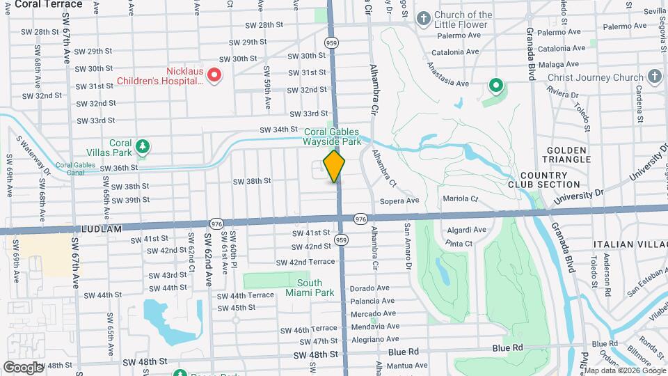 5705 SW 39th St Map and Location Details