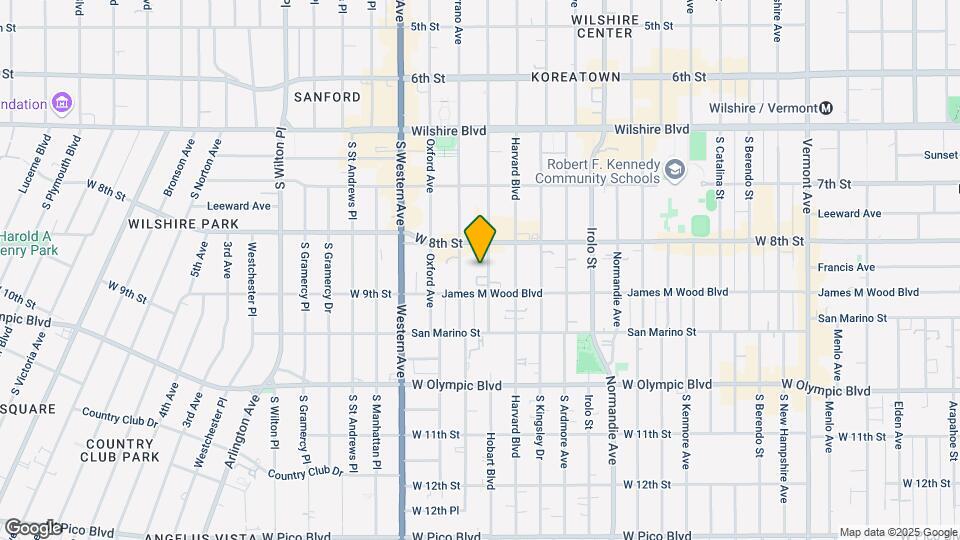 825 S. Hobart Blvd. Mapa y Detalles de la Ubicación