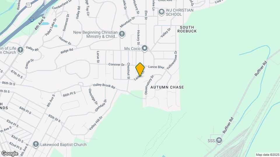 405 Lance Ln Map and Location Details