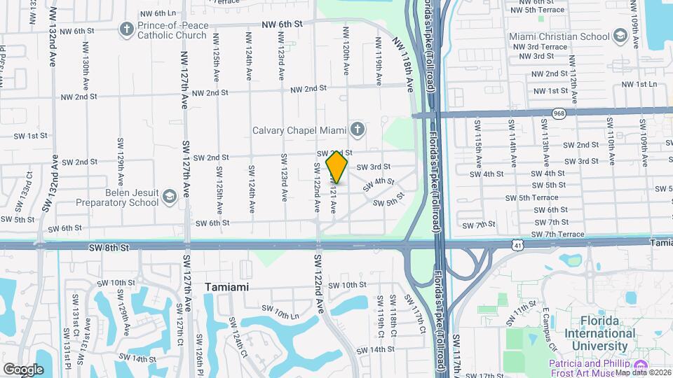 12061 SW 4th Terrace Map and Location Details