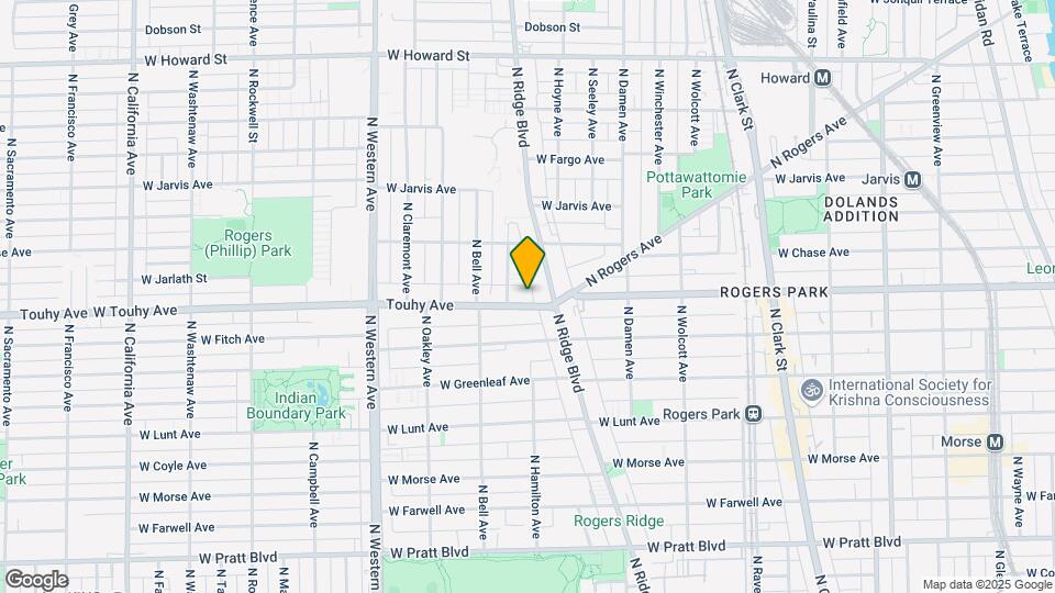 2130 W Touhy Ave Map and Location Details