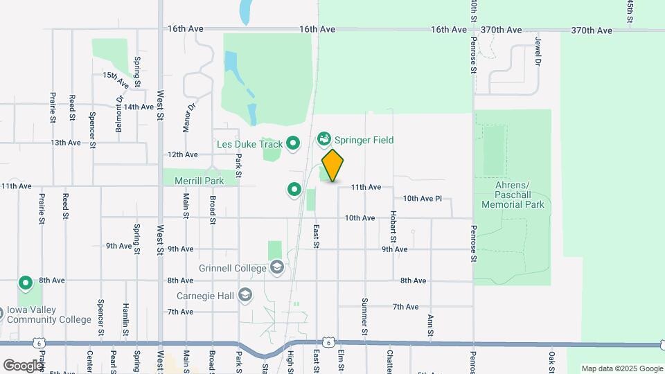 1533 Elm St, Unit 1533 1/2 Elm St Grinnell Map and Location Details