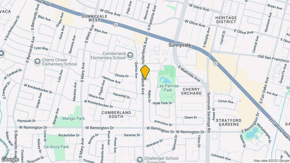 850 Hollenbeck Ave Map and Location Details