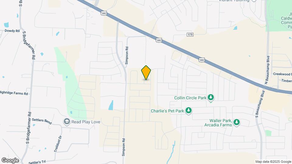 835 Ginkgo Wy Map and Location Details