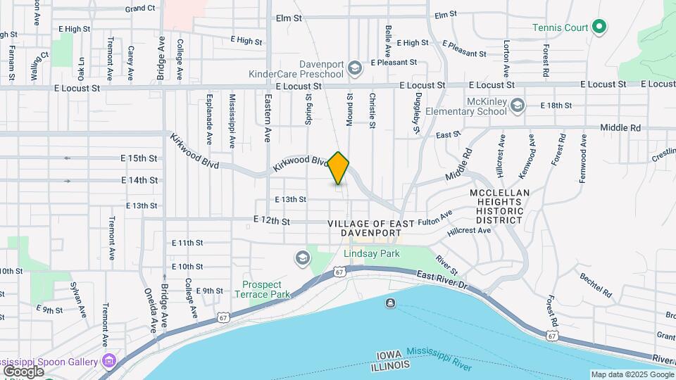 1316 Kuehl St Map and Location Details