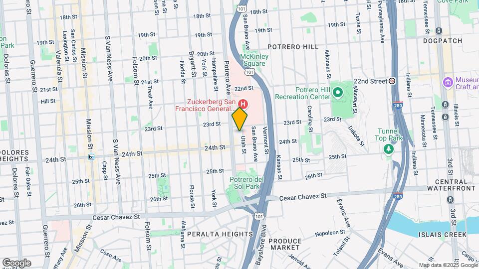 1236 Utah St Map and Location Details