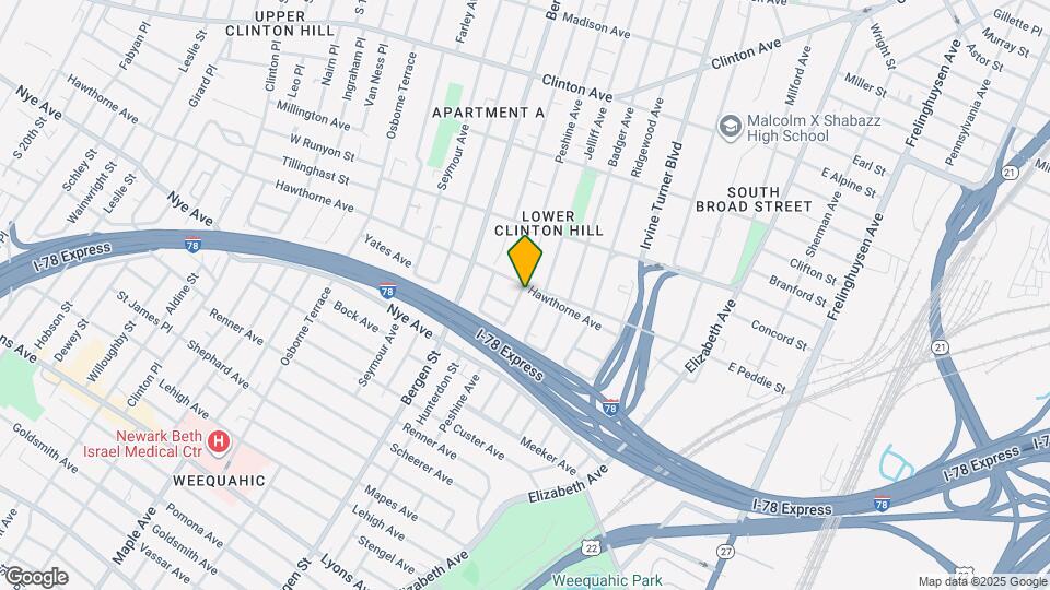 156 Hawthorne Ave, Unit 4 Map and Location Details