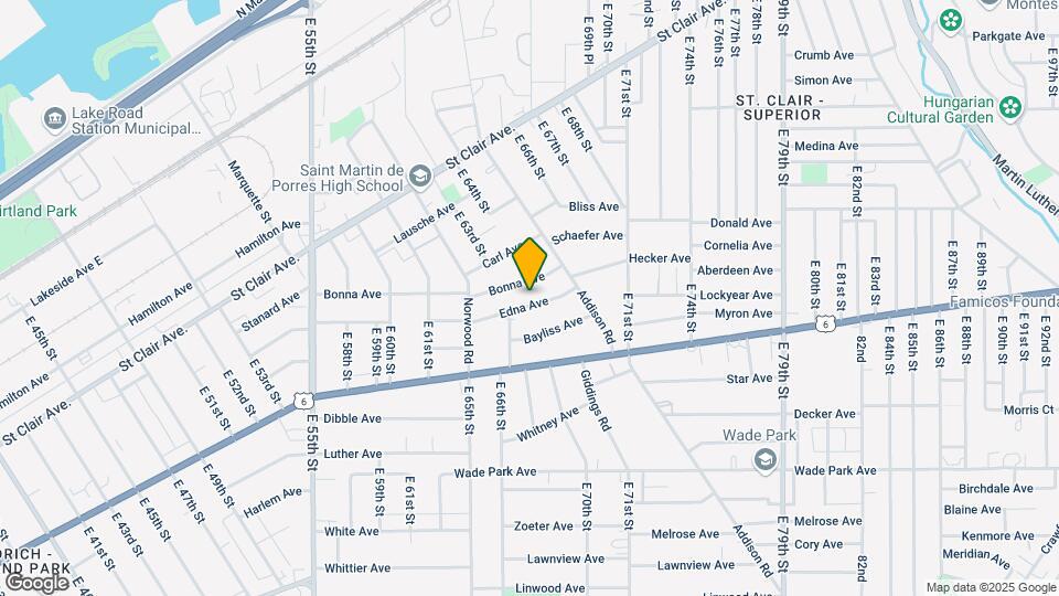 6721 Edna Ave Mapa y Detalles de la Ubicación