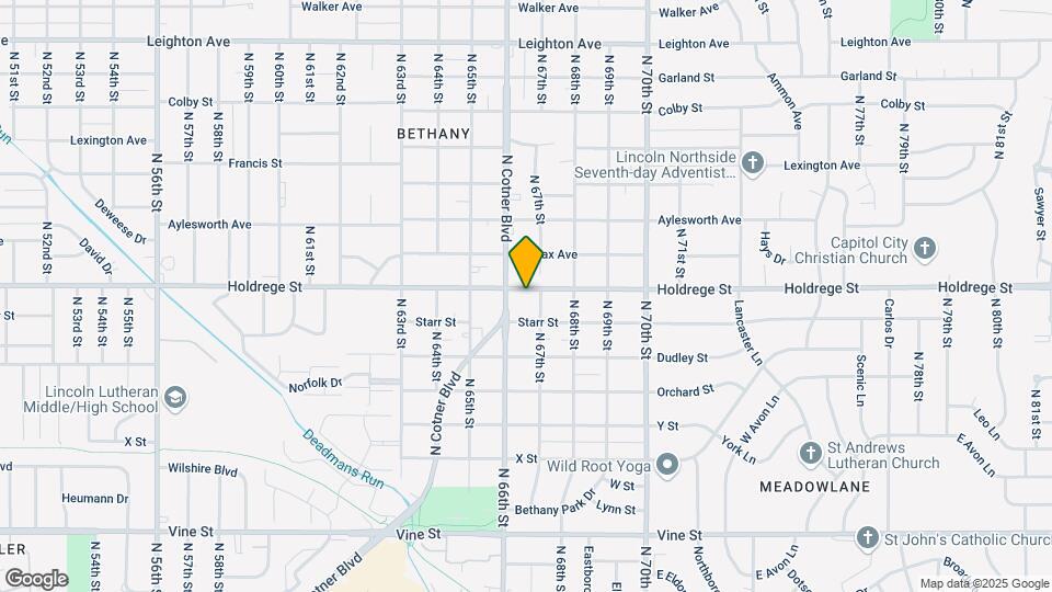 6631 Holdrege St Mapa y Detalles de la Ubicación