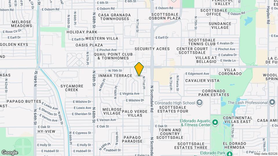 2812 N 71st Pl Map and Location Details