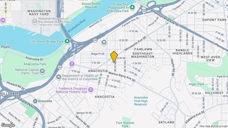 1632 T St SE Map and Location Details
