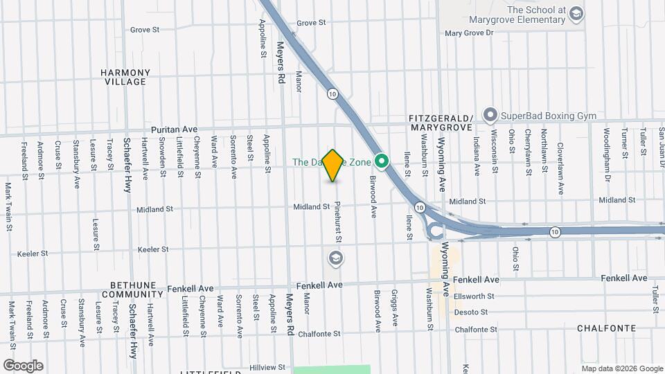 15757 Pinehurst St Map and Location Details