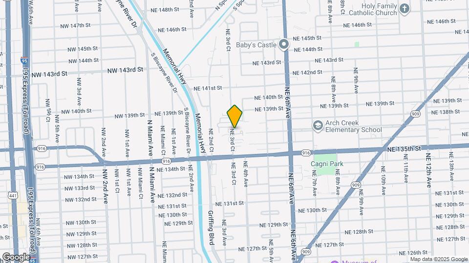 13725 NE 3rd Ct Map and Location Details