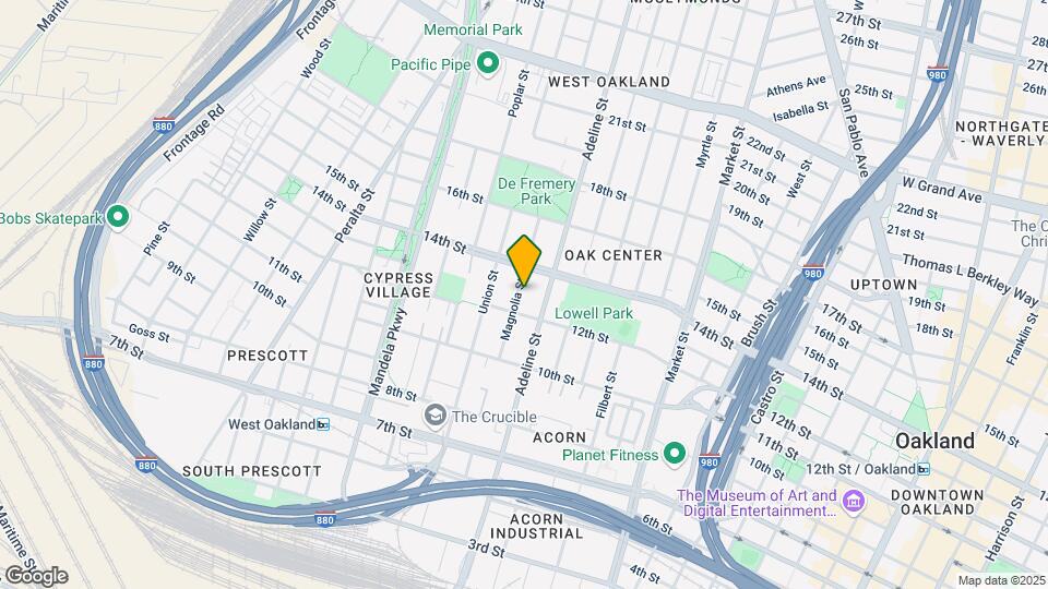 1228-1230 Magnolia St Map and Location Details