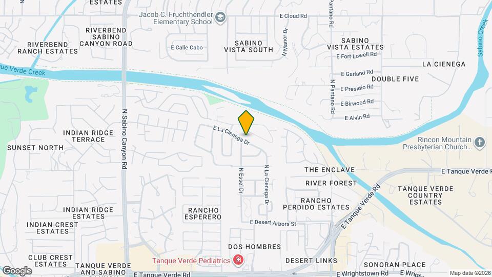 7551 E La Cienega Dr Map and Location Details