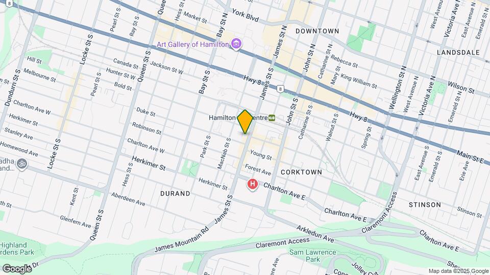 156 James St S Map and Location Details