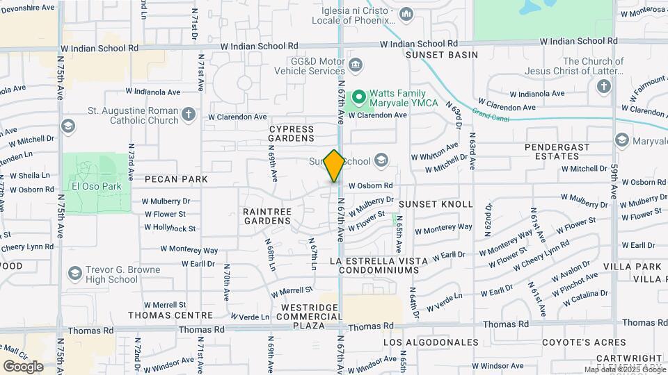 6711 W Osborn Rd-Unit -1 Map and Location Details