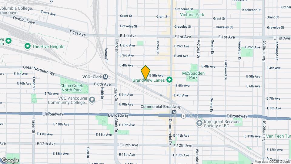 1515 E 6th Ave Map and Location Details