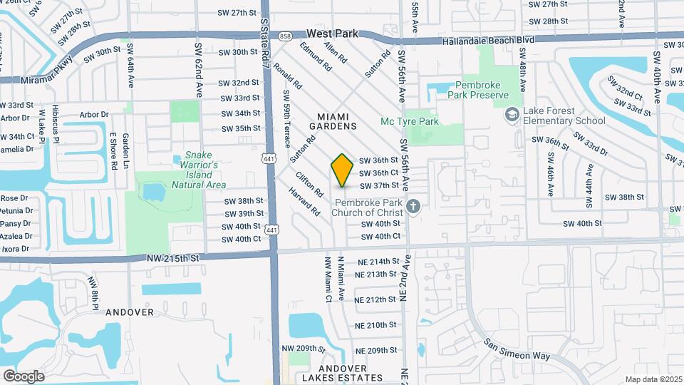 3708 SW 58th Ave Map and Location Details