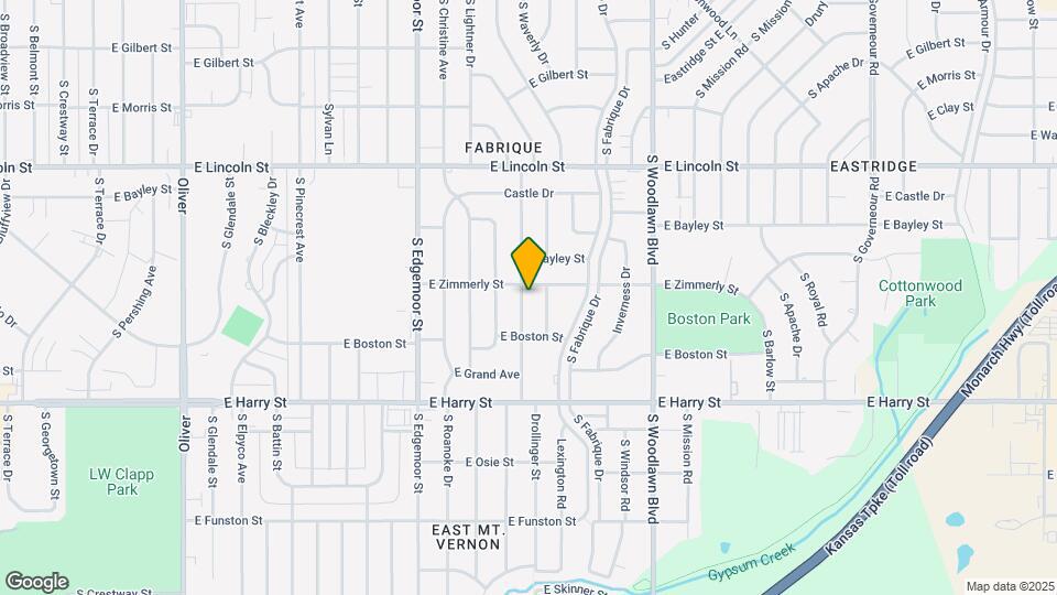 1114 S Waverly St Mapa y Detalles de la Ubicación