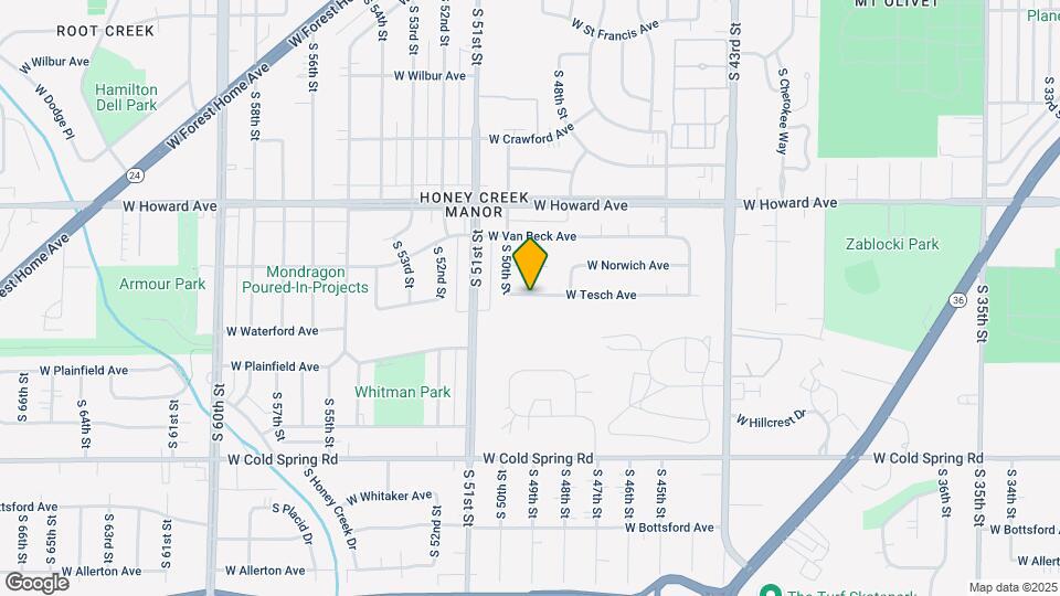 4911 W Tesch Ave Map and Location Details
