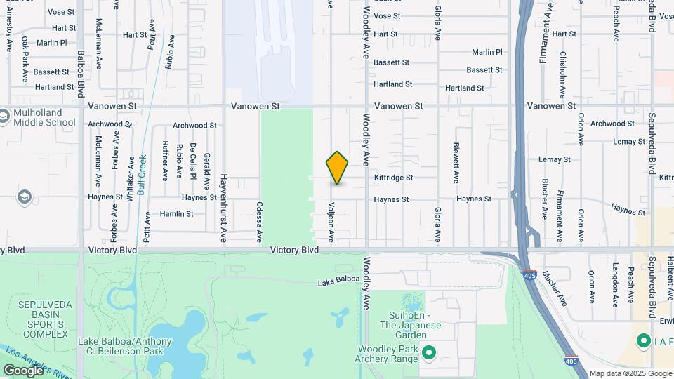 6534 Valjean Ave Map and Location Details