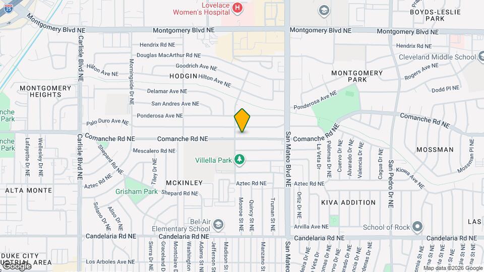 4811 Comanche Rd NE Map and Location Details