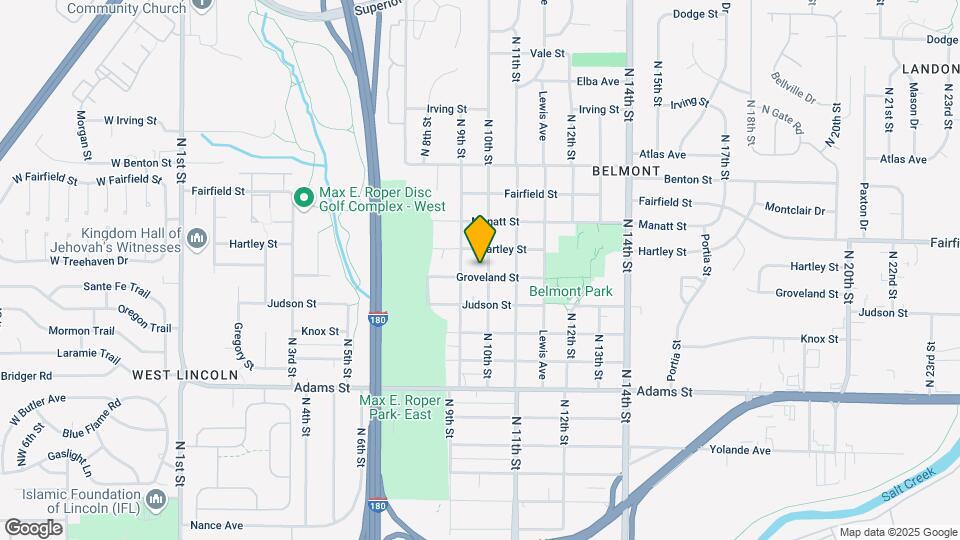 930 Groveland St Map and Location Details