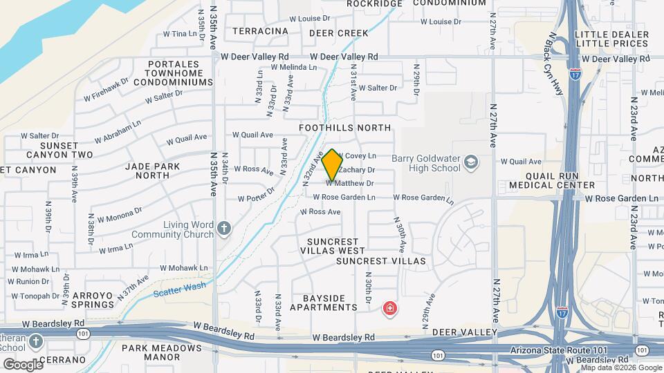 3139 W Matthew Dr Map and Location Details