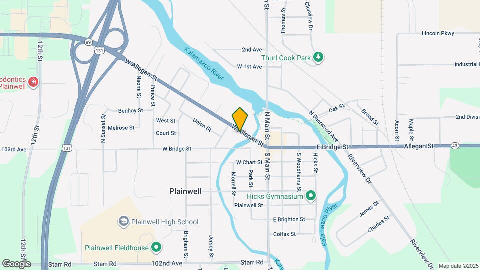 157 Allegan St, Unit #1 Map and Location Details
