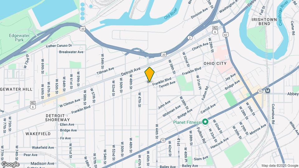 4424 Franklin Blvd Map and Location Details