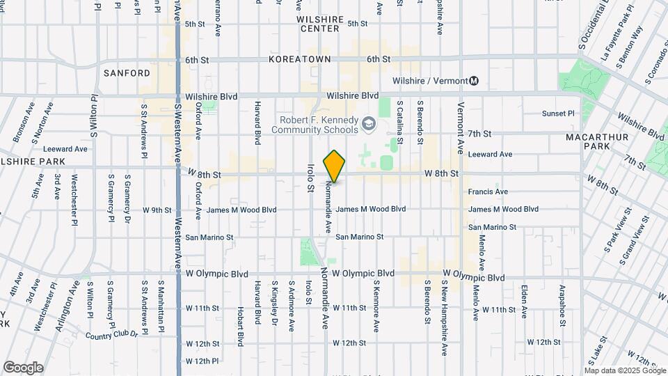 822 S Normandie Ave Mapa y Detalles de la Ubicación