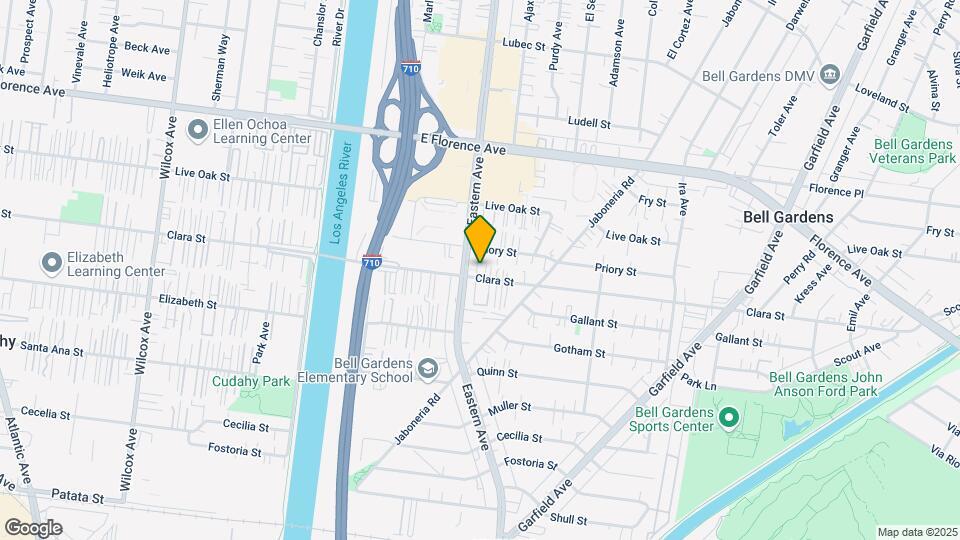 5713-5719 Clara St Mapa y Detalles de la Ubicación