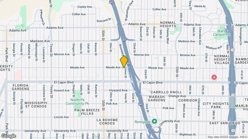 4384 Iowa St Map and Location Details