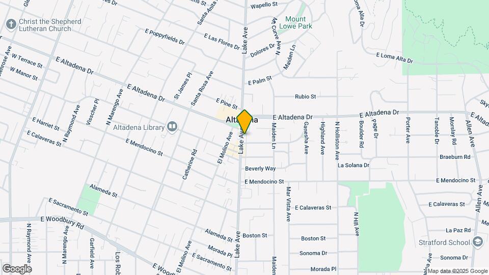 2500-2512 Lake Ave Mapa y Detalles de la Ubicación