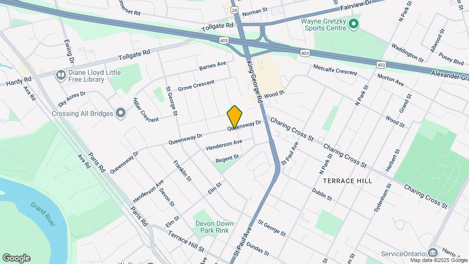 117 Queensway Dr Map and Location Details