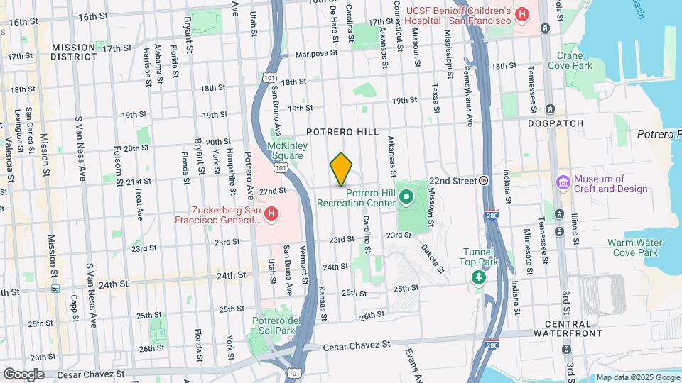 1012 De Haro St Mapa y Detalles de la Ubicación
