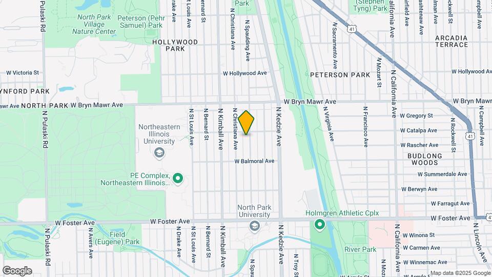 5446 N Spaulding Ave Map and Location Details