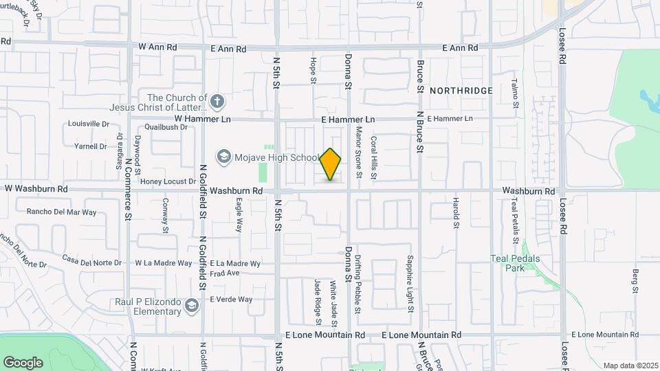 721 E Caballo Hills Ave Map and Location Details